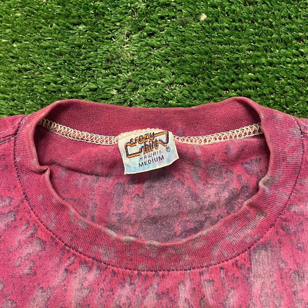 Vintage 80s Harley Davidson Logo Tie Dye Single Stitch Tee - Picture 4 of 6